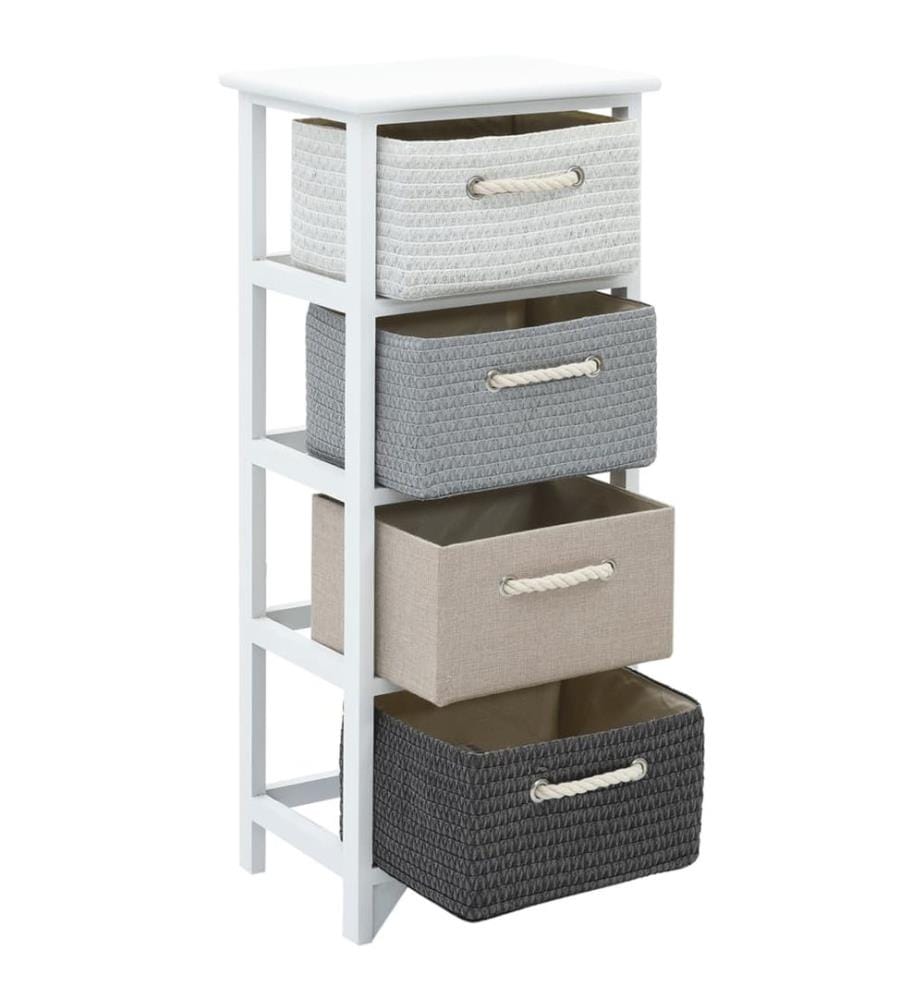 Armoire de rangement 4 tiroirs Bois