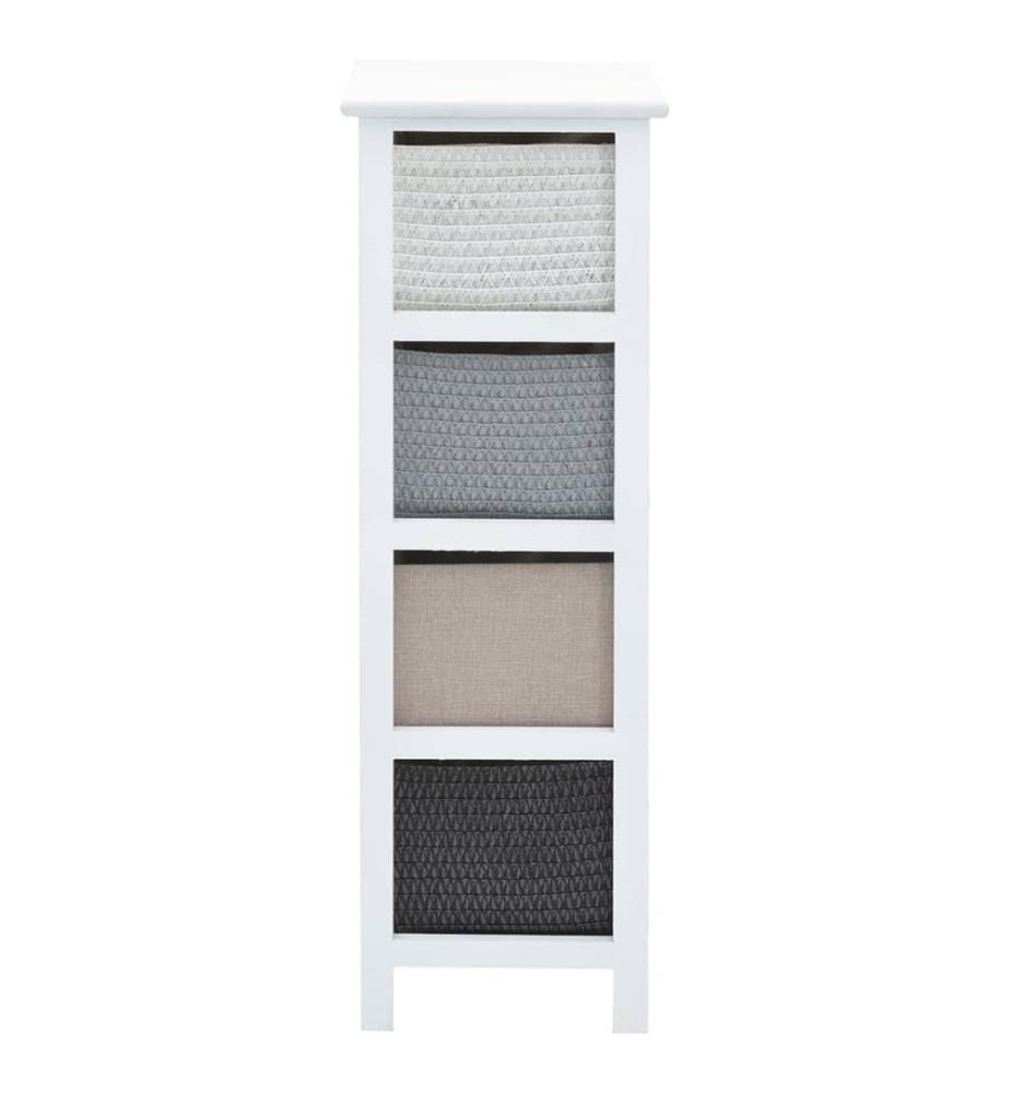 Armoire de rangement 4 tiroirs Bois