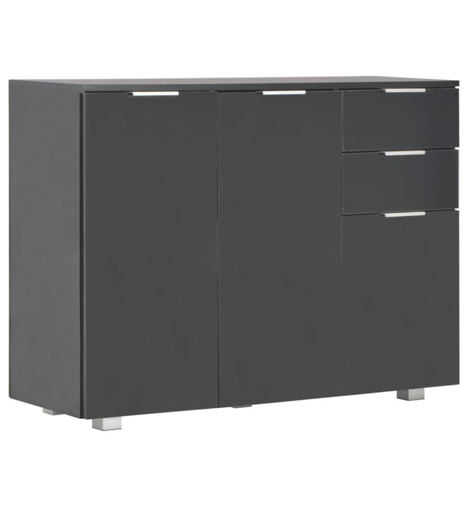Buffet Noir brillant 107x35x80,5 cm
