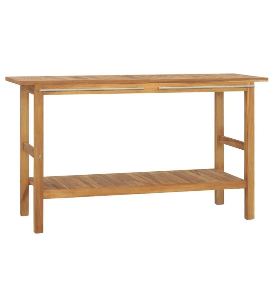 Waschtisch mit Schwarzen Marmorbecken Massivholz Teak