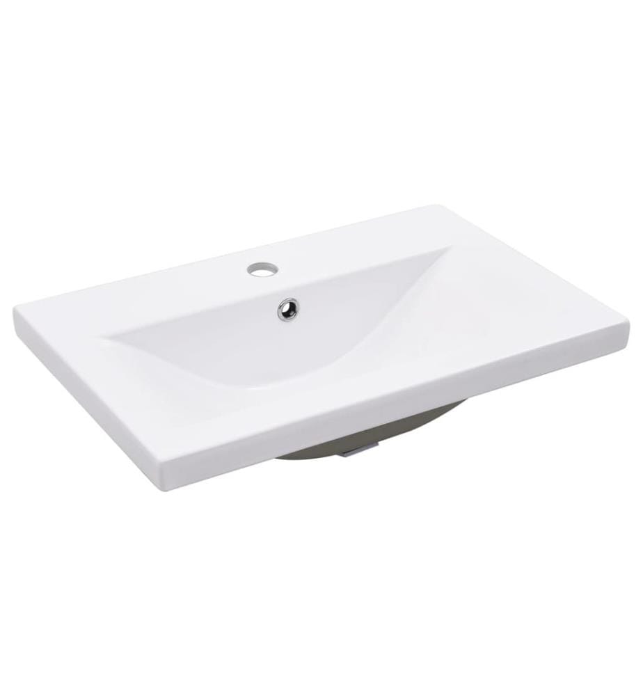 Badezimmer-Waschtischgestell mit Waschbecken Schwarz Eisen