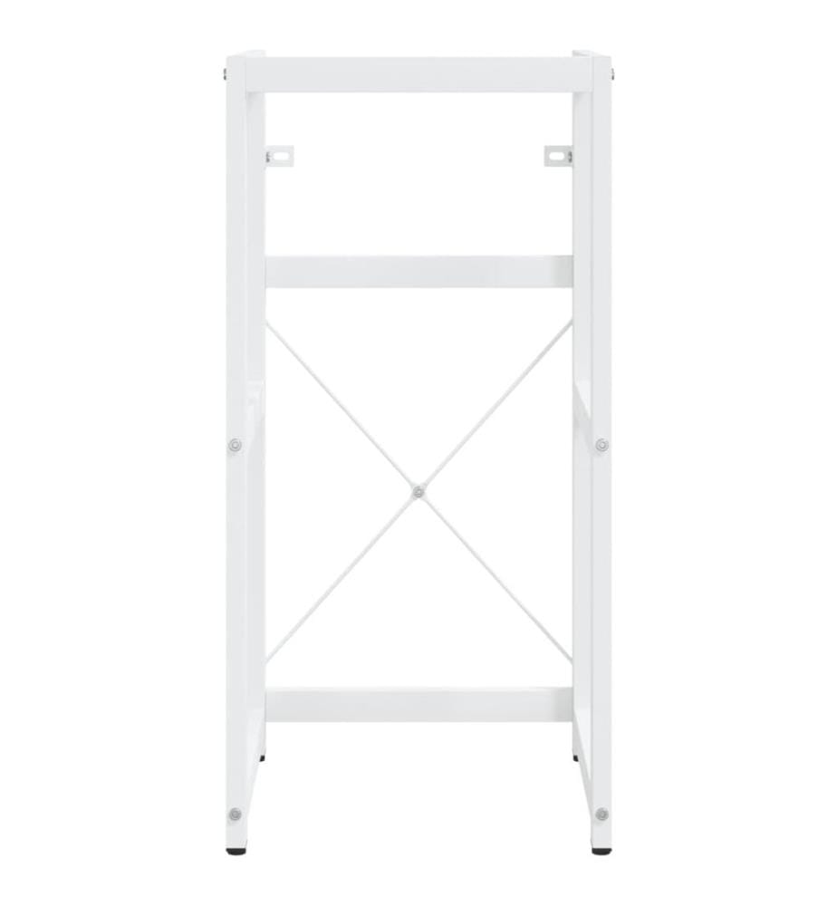 Cadre de lavabo de salle de bain vasque à encastrer Blanc Fer