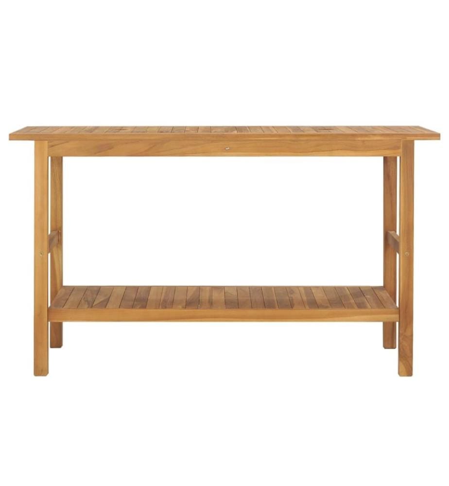 Meuble de salle de bain Bois de teck solide 132x45x75 cm