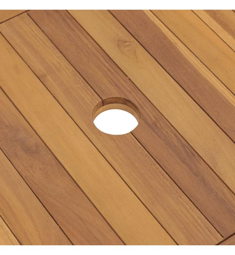 Meuble de salle de bain Bois de teck solide 132x45x75 cm