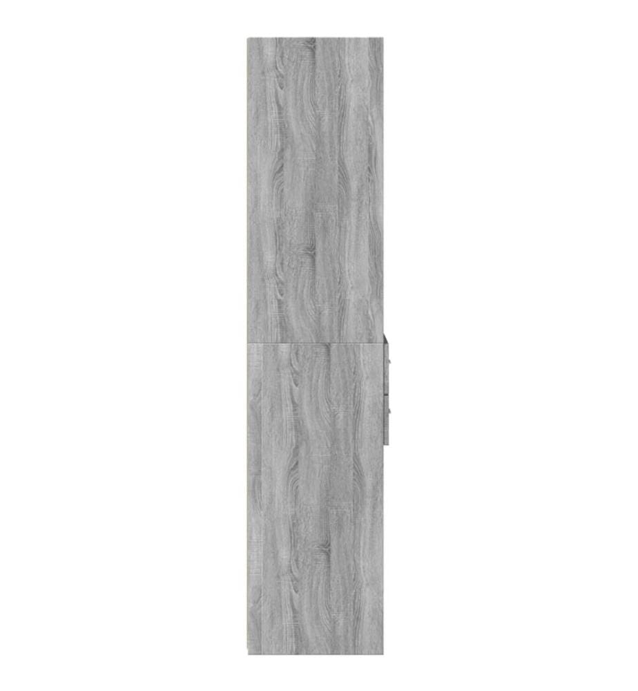 Buffet haut sonoma gris 45x42,5x185 cm bois d'ingénierie