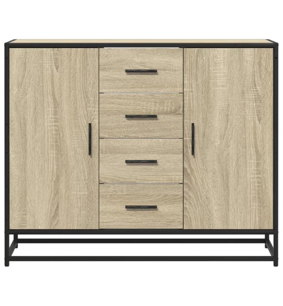 Sideboard Sonoma-Eiche 92x35x76 cm Holzwerkstoff