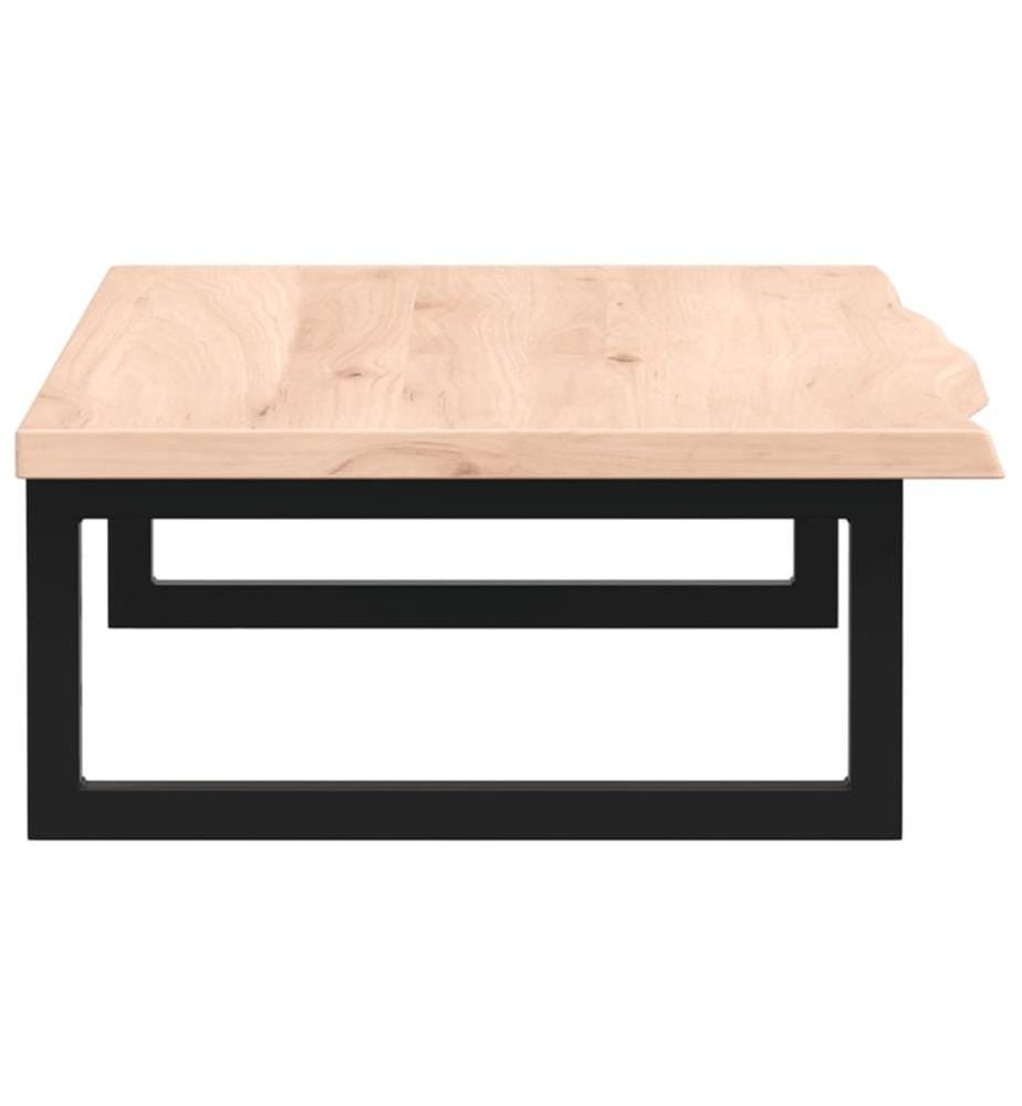 Waschtischplatte mit Halterung Stahl und Massivholz Eiche