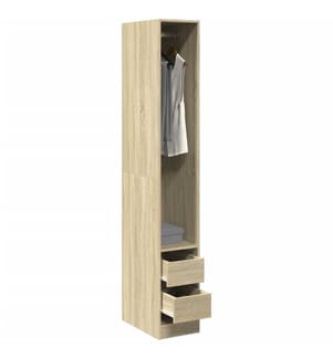 Garde-robe chêne sonoma 30x50x200 cm bois d'ingénierie