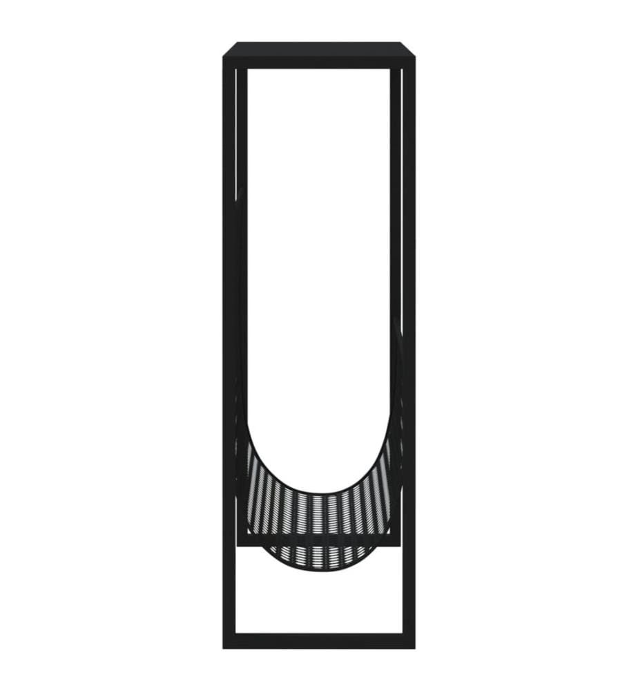 Zeitschriftenständer Schwarz 35x15x45 cm Stahl