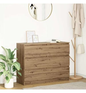 Sideboard Artisan-Eiche 100x35x76 cm Holzwerkstoff