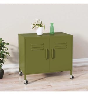 Lagerschrank Olivgrün 60x35x56 cm Stahl