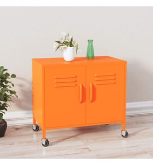 Lagerschrank Orange 60x35x56 cm Stahl