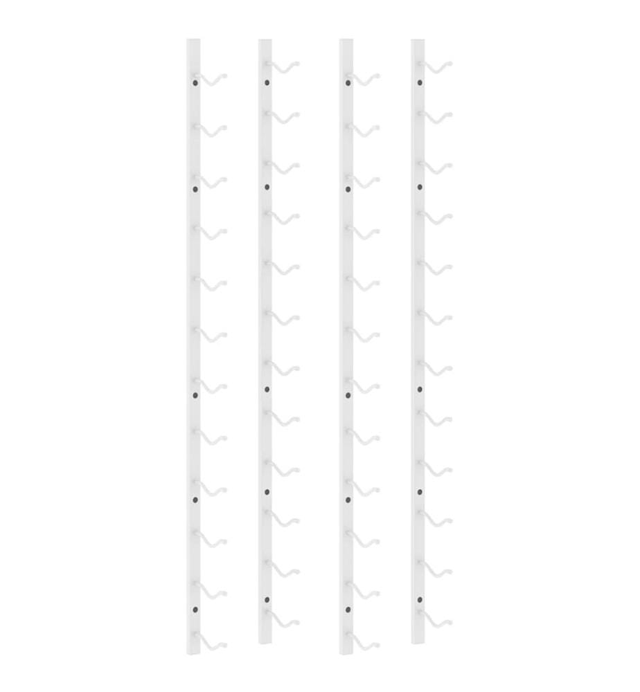Casier à vin mural pour 12 bouteilles 2 pcs Blanc Fer