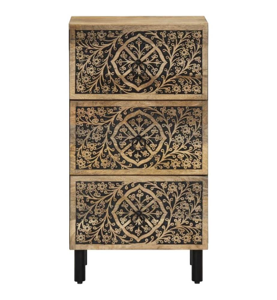Armoire latérale 40x33x75 cm bois massif de manguier
