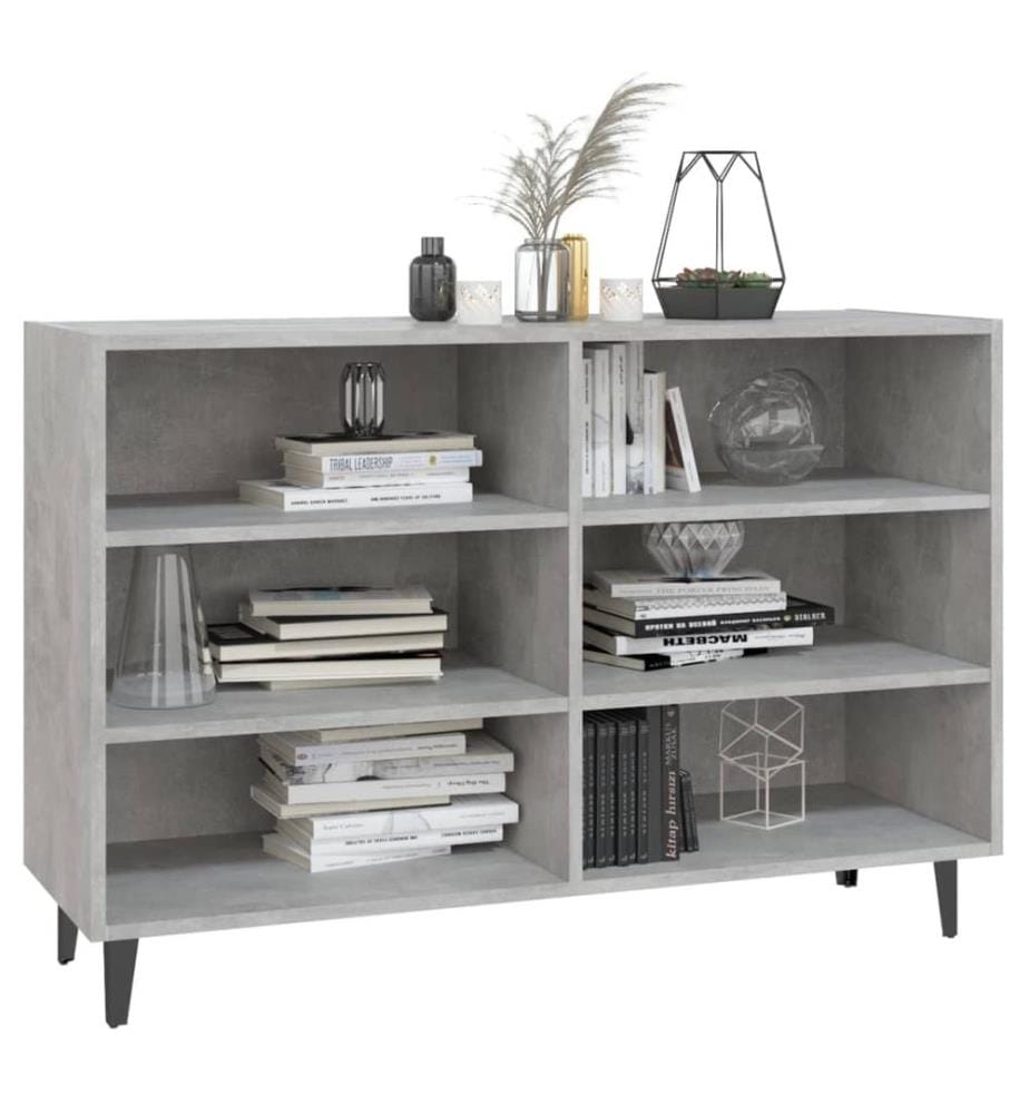 Sideboard Betongrau 103,5x35x70 cm Holzwerkstoff
