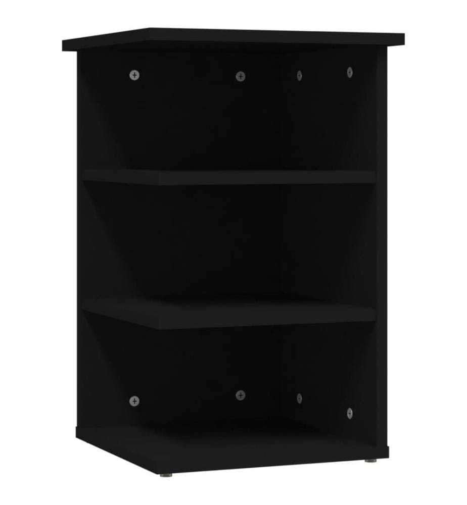 Beistellregal Schwarz 35x35x55 cm Holzwerkstoff