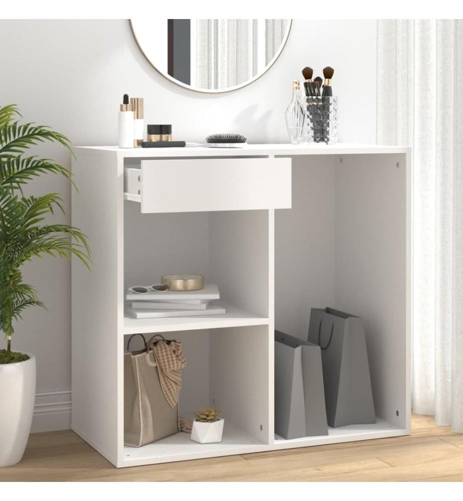 Armoire à cosmétiques Blanc 80x40x75 cm Bois d'ingénierie