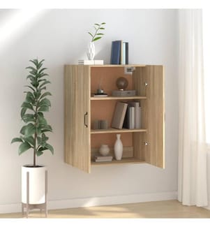 Armoire suspendue Chêne sonoma 69,5x34x90 cm Bois d'ingénierie