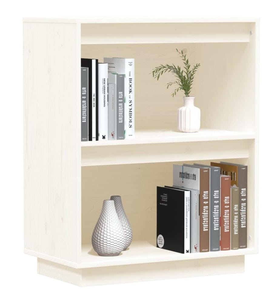 Armoire console Blanc 60x34x75 cm Bois de pin solide