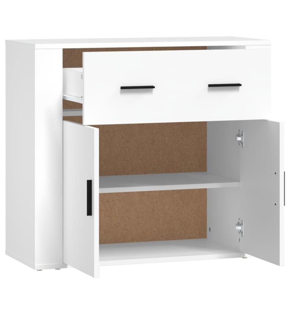 Sideboard Weiss 80x33x70 cm Holzwerkstoff