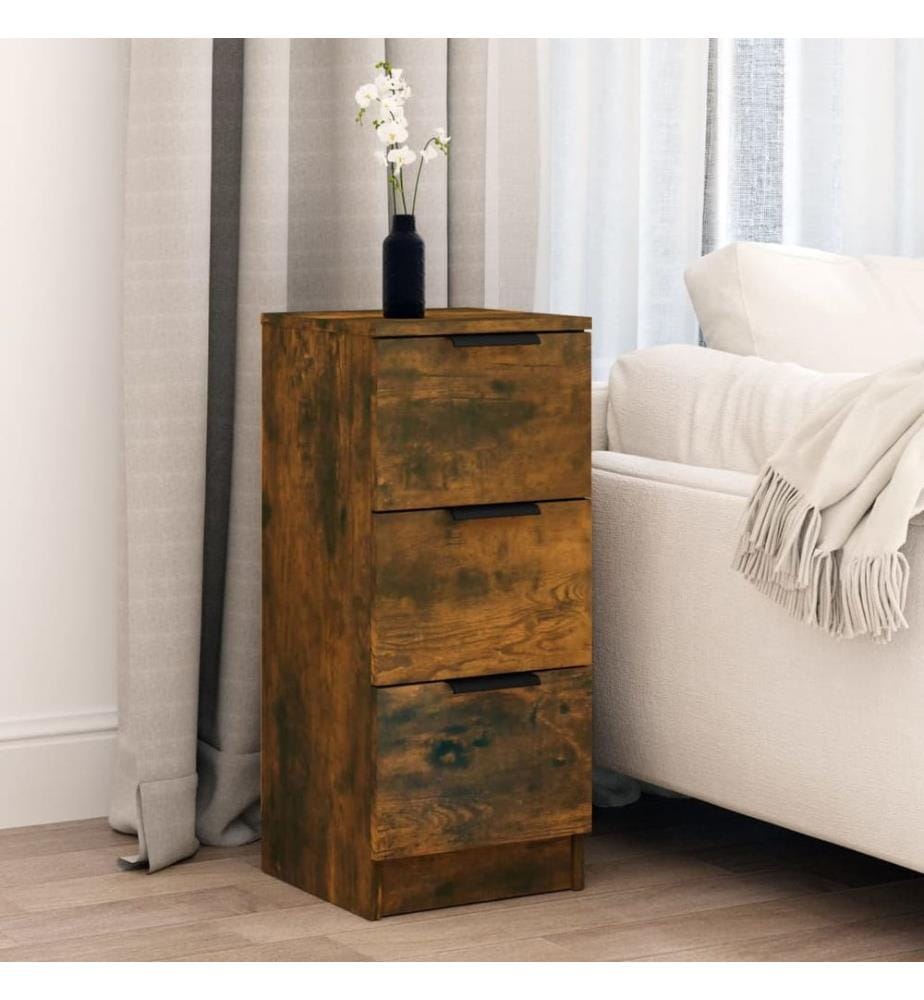 Sideboard Räuchereiche 30x30x70 cm Holzwerkstoff