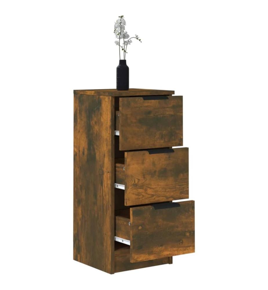 Sideboard Räuchereiche 30x30x70 cm Holzwerkstoff