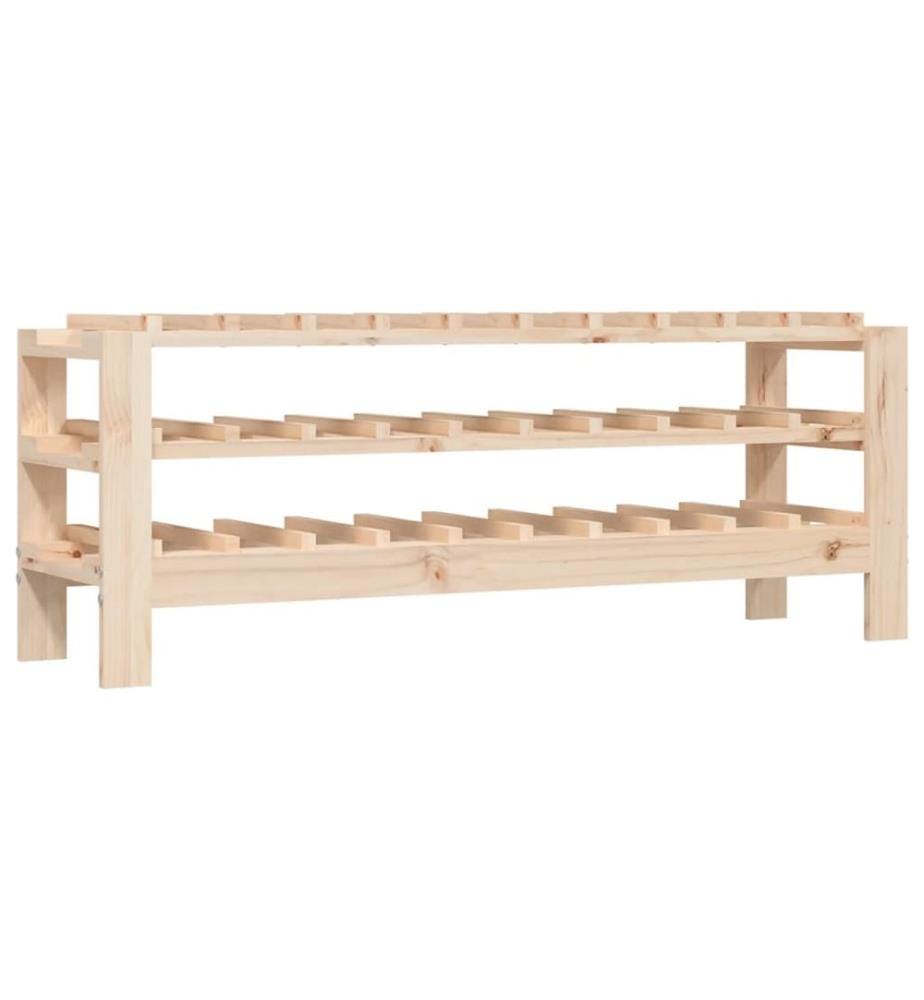 Casier à vin 109,5x30x42 cm Bois de pin massif