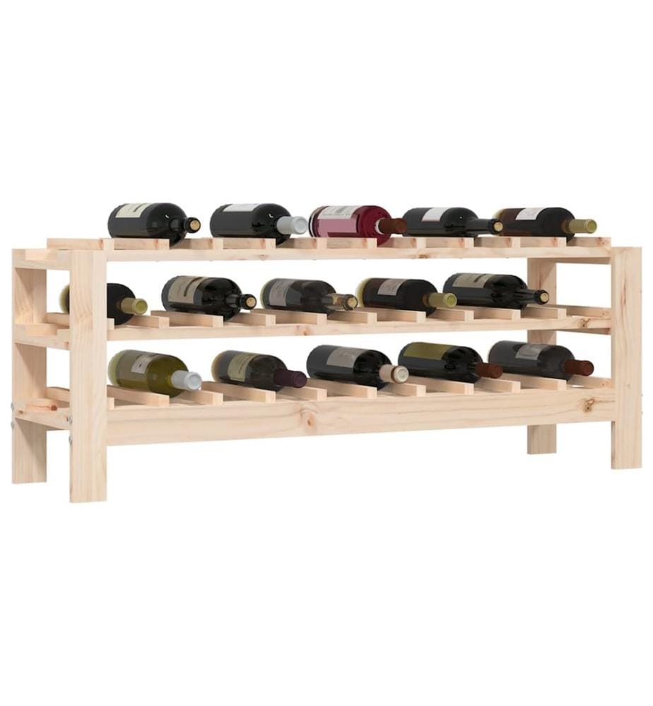 Casier à vin 109,5x30x42 cm Bois de pin massif