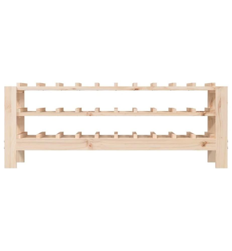 Casier à vin 109,5x30x42 cm Bois de pin massif