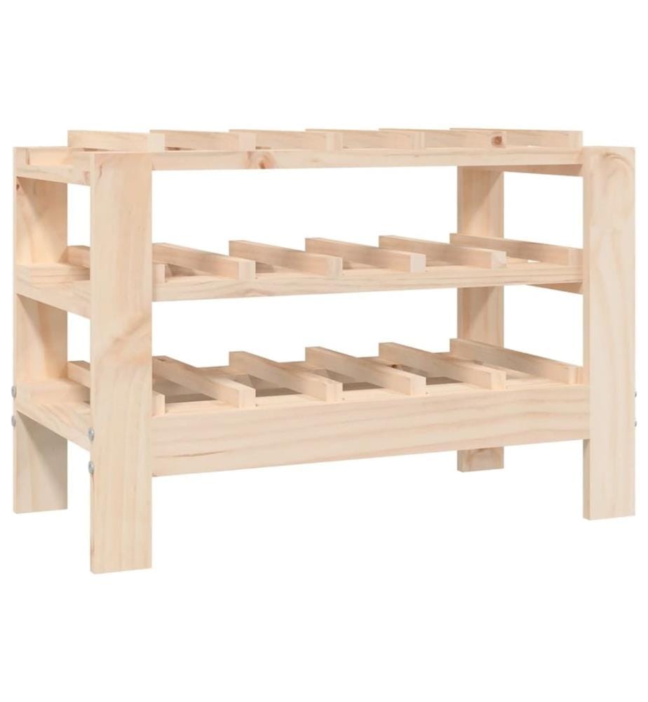 Weinregal 61,5x30x42 cm Massivholz Kiefer