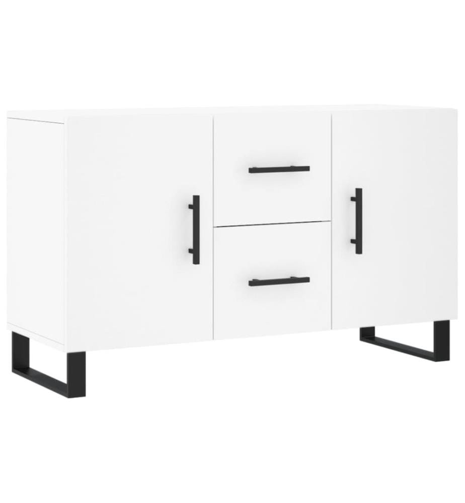 Buffet blanc 100x36x60 cm bois d'ingénierie
