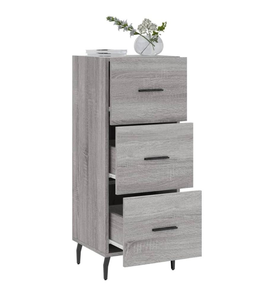 Sideboard Grau Sonoma 34,5x34x90 cm Holzwerkstoff