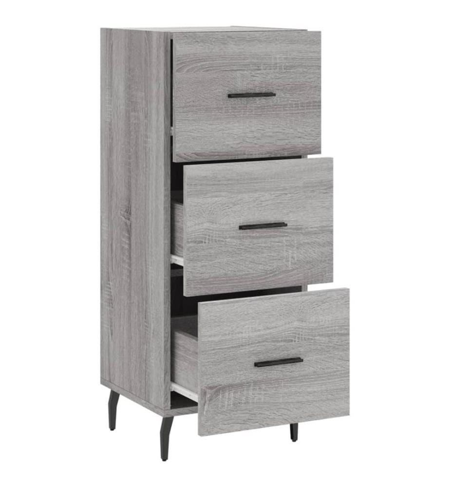 Sideboard Grau Sonoma 34,5x34x90 cm Holzwerkstoff