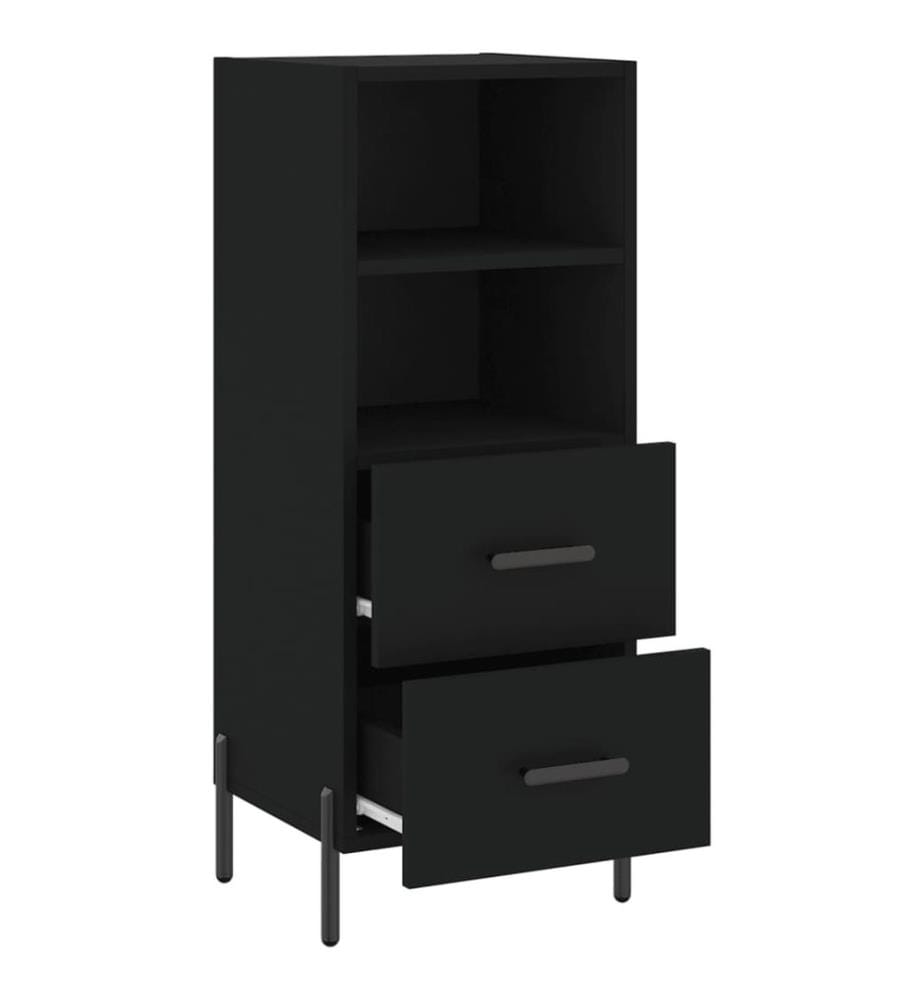 Buffet Noir 34,5x34x90 cm Bois d'ingénierie