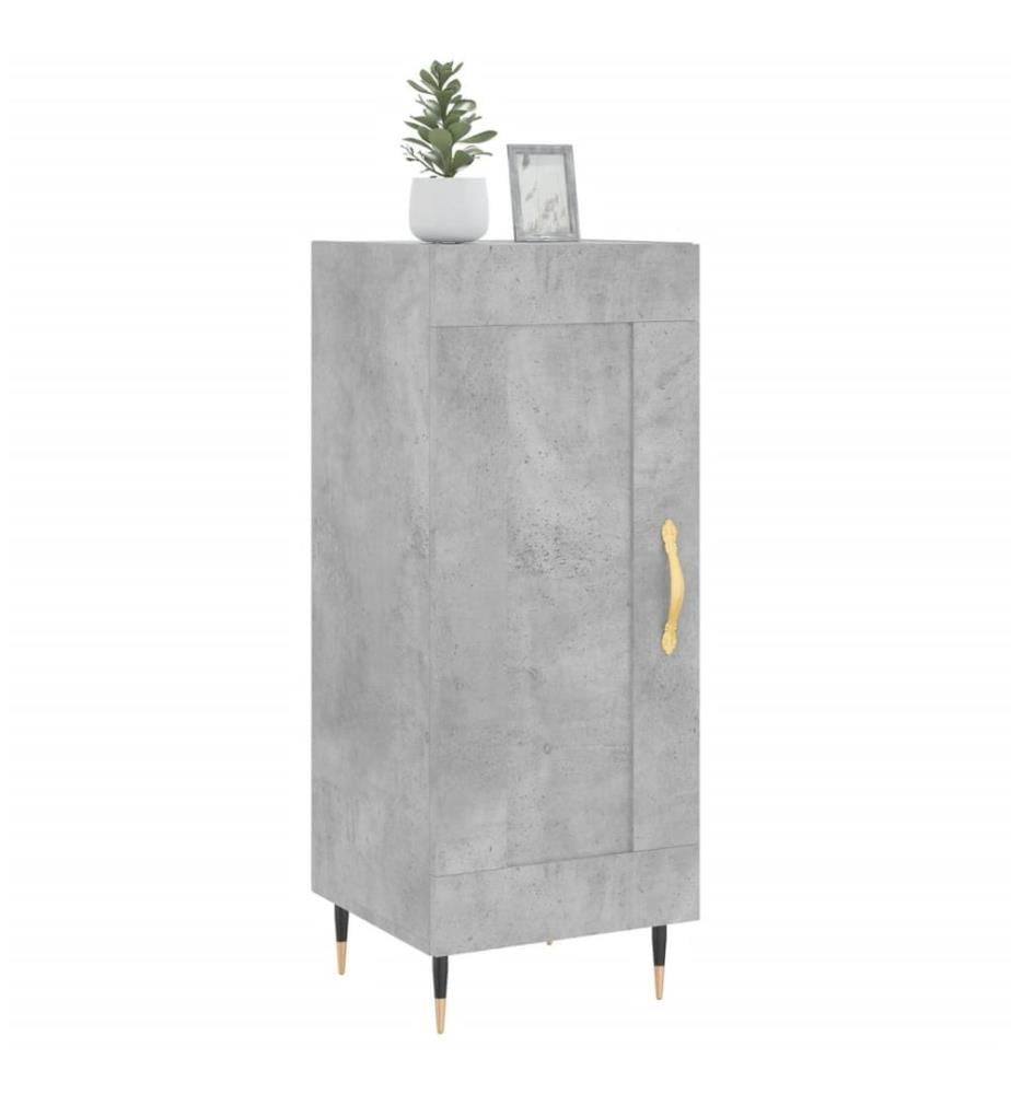 Sideboard Betongrau 34,5x34x90 cm Holzwerkstoff