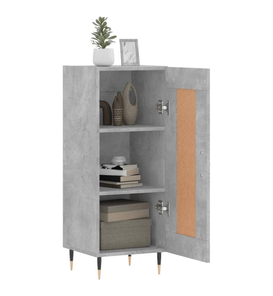Sideboard Betongrau 34,5x34x90 cm Holzwerkstoff