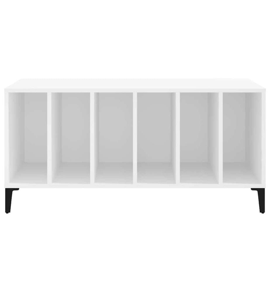 Armoire à disques blanc 100x38x48 cm bois d'ingénierie