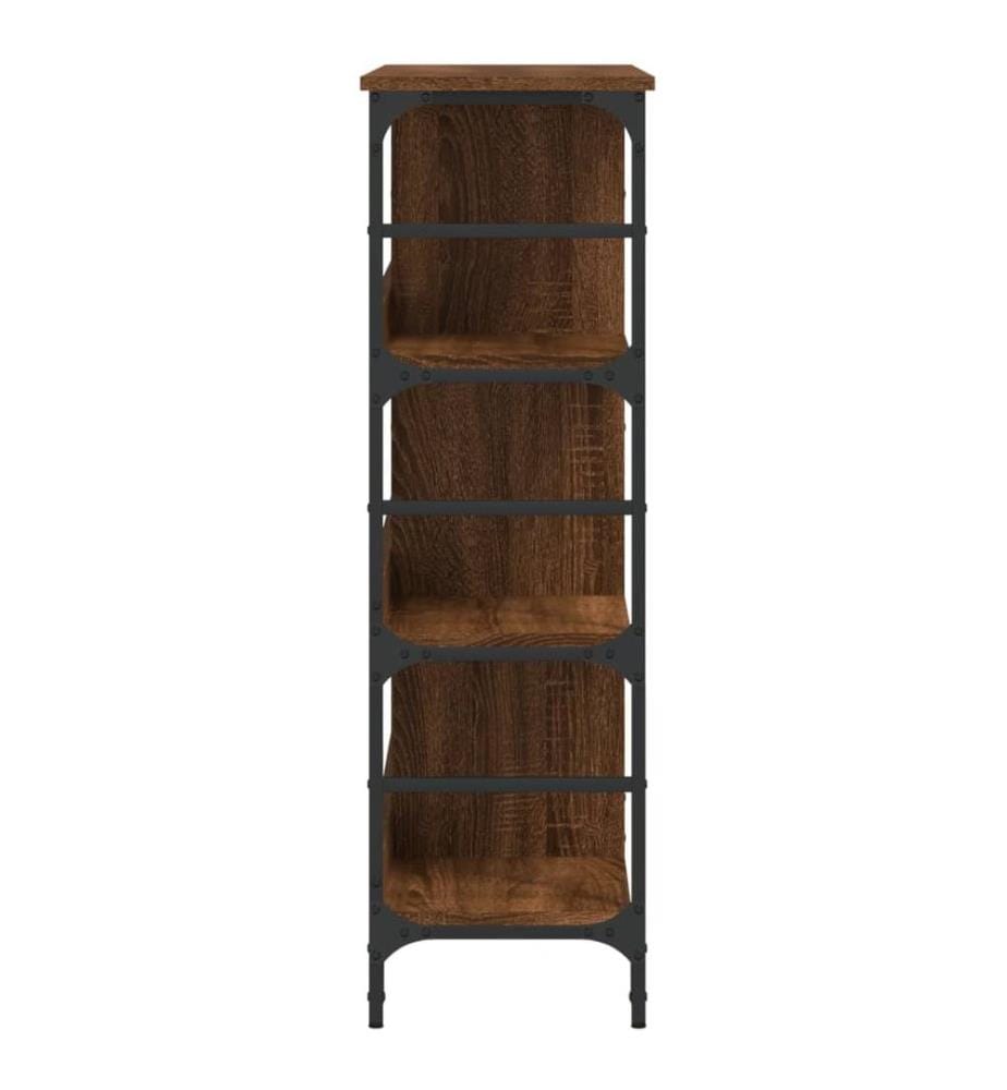 Sideboard Braun Eichen-Optik 102x32x103,5 cm Holzwerkstoff