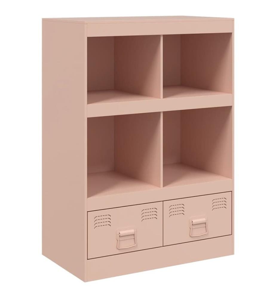 Buffet haut rose 67x39x95 cm acier