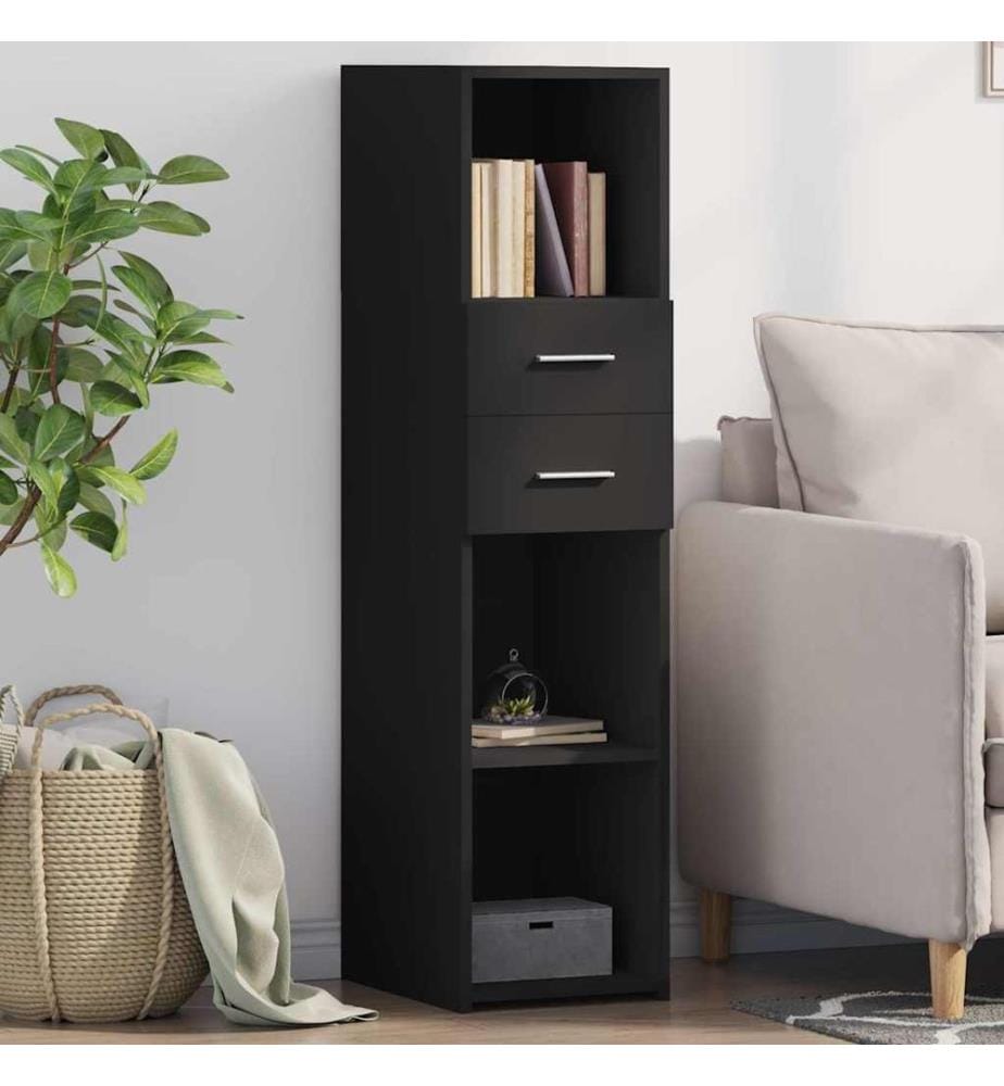 Highboard Schwarz 30x42,5x124 cm Holzwerkstoff