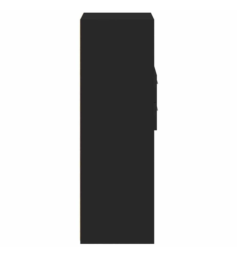 Highboard Schwarz 30x42,5x124 cm Holzwerkstoff