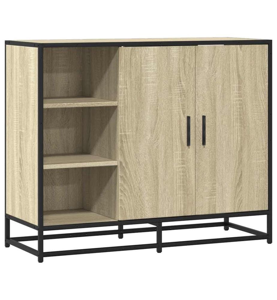 Sideboard Sonoma-Eiche 92x35x76 cm Holzwerkstoff