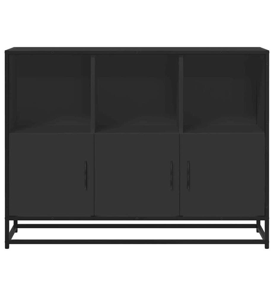 Sideboard Schwarz 100x35x76 cm Holzwerkstoff