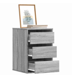 Commode d'angle sonoma gris 40x41x58 cm bois d'ingénierie