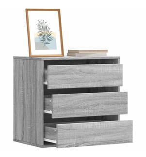 Commode d'angle sonoma gris 60x41x58 cm bois d'ingénierie