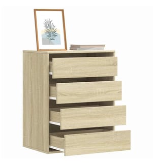 Commode d'angle chêne sonoma 60x41x76 cm bois d'ingénierie