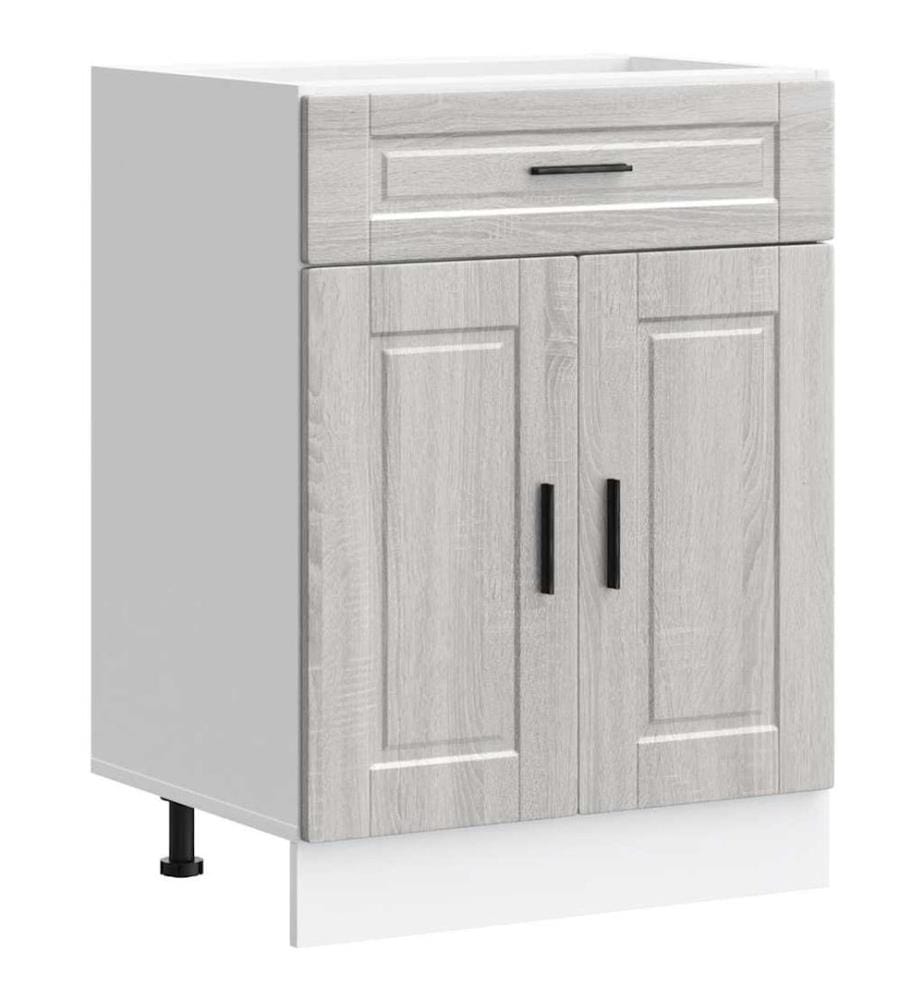 Armoire de cuisine Porto sonoma gris bois d'ingénierie
