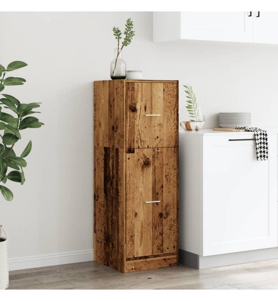 Apothekerschrank Altholz-Optik 40x41x118 cm Holzwerkstoff
