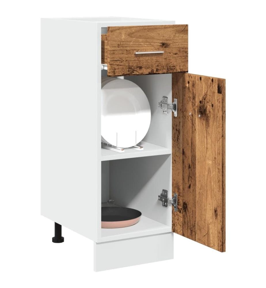 Schubunterschrank Lyon Altholz-Optik 30x46x81,5 cm Holzwerkstoff