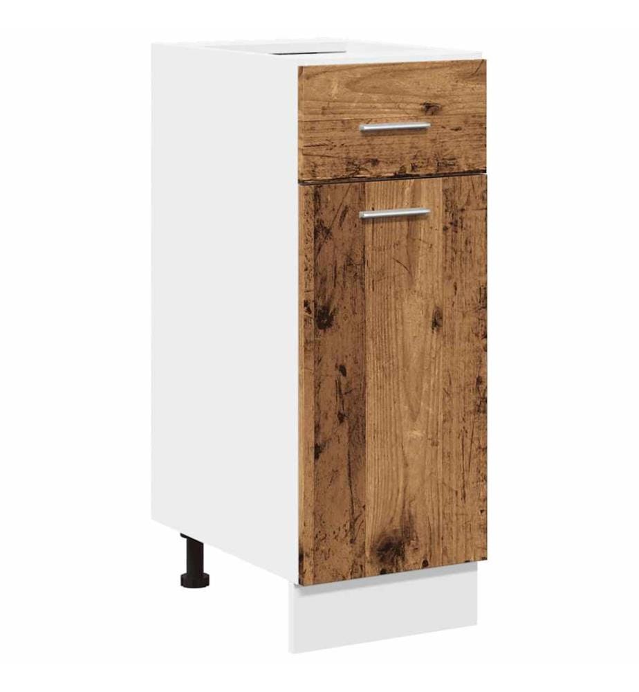 Schubunterschrank Lyon Altholz-Optik 30x46x81,5 cm Holzwerkstoff